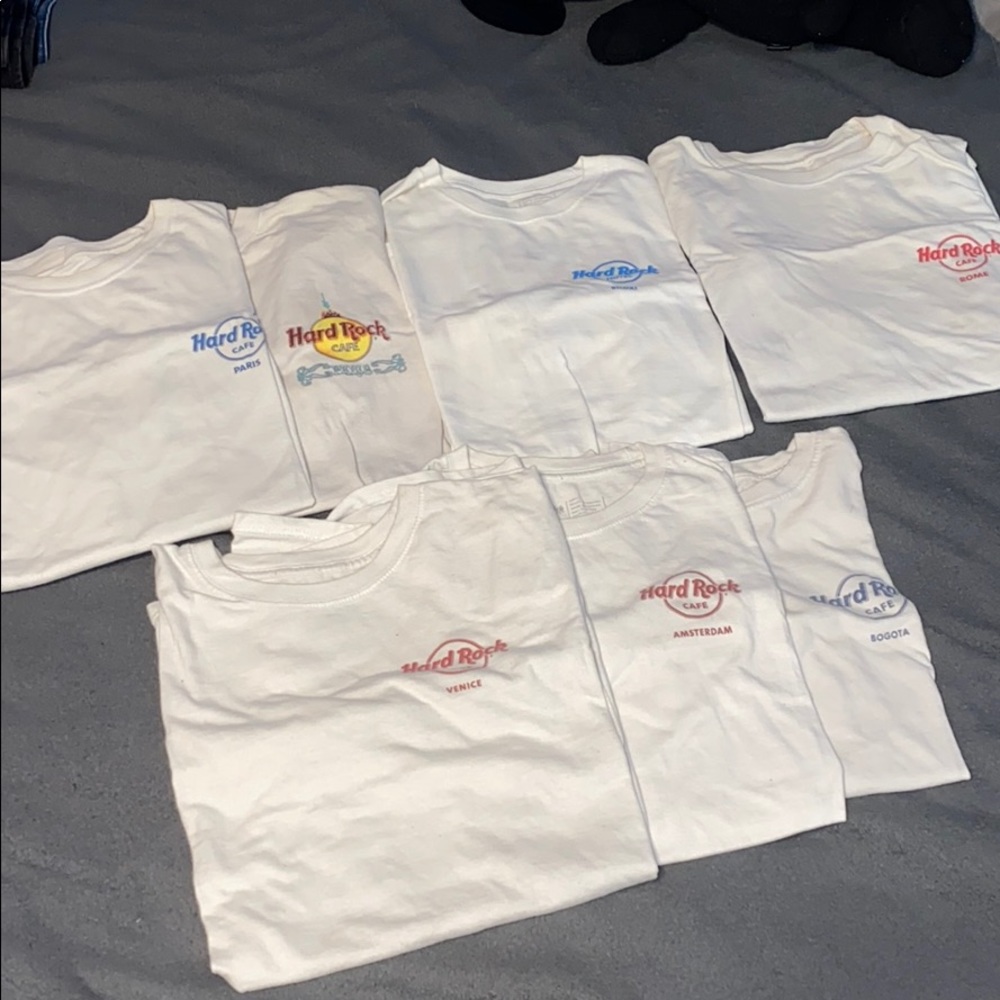Vintage Hard Rock Lot of Tee from around the world